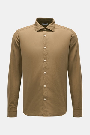 Braun  Hamburg Essentials - Herren - Casual Hemd Haifisch-Kragen camel