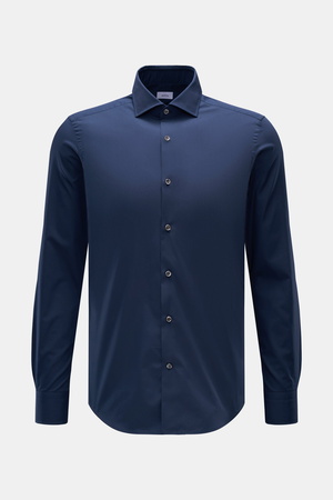 Braun Hamburg  - Herren - Business Hemd Haifisch-Kragen navy
