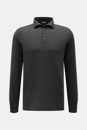 Braun Hamburg  - Herren - Jersey Longsleeve-Poloshirt anthrazit