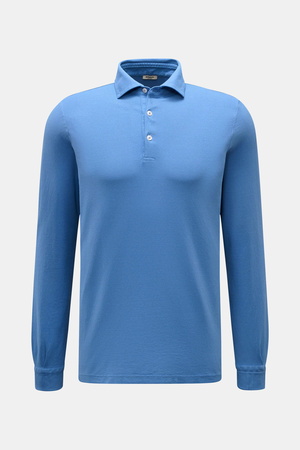 Braun Hamburg  - Herren - Jersey Longsleeve-Poloshirt blau