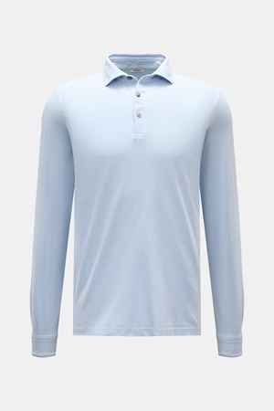 Braun Hamburg  - Herren - Jersey Longsleeve-Poloshirt hellblau