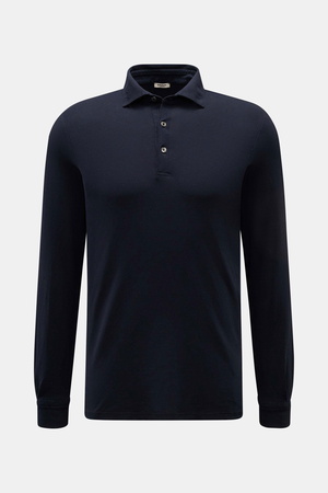 Braun Hamburg  - Herren - Jersey Longsleeve-Poloshirt navy
