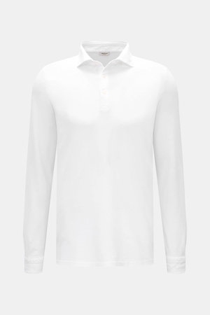 Braun Hamburg  - Herren - Jersey Longsleeve-Poloshirt weiß