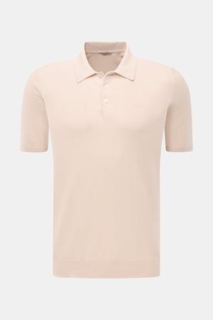 Braun Hamburg  - Herren - Kurzarm-Strickpolo sand