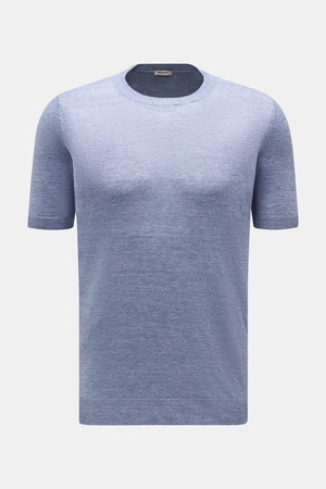 Braun Hamburg  - Herren - Leinen Kurzarmpullover hellblau
