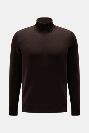 Braun Hamburg  - Herren - Rollkragenpullover dunkelbraun