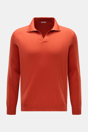 Braun Hamburg  - Herren - Strickpolo orange
