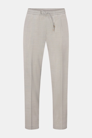 Briglia 1949 - Herren - Woll-Jogpants 'Wimbledon' hellgrau meliert