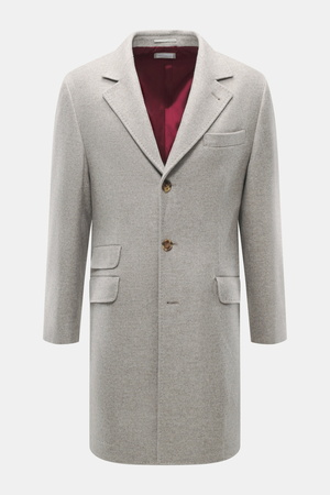 Brunello Cucinelli  - Herren - Cashmere Mantel grau meliert
