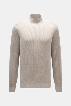Brunello Cucinelli  - Herren - Cashmere Mockneck-Pullover beige