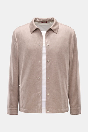 Brunello Cucinelli  - Herren - Cashmere Overshirt sand meliert