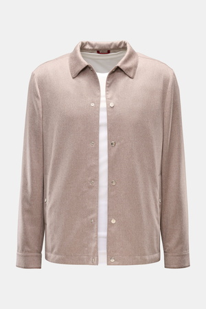 Brunello Cucinelli  - Herren - Cashmere Overshirt sand meliert