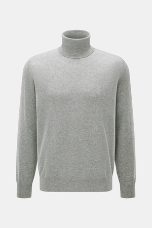 Brunello Cucinelli  - Herren - Cashmere Rollkragenpullover grau meliert