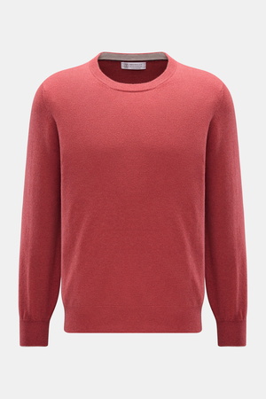 Brunello Cucinelli  - Herren - Cashmere Rundhalspullover hellrot