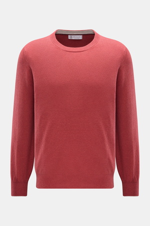 Brunello Cucinelli  - Herren - Cashmere Rundhalspullover hellrot