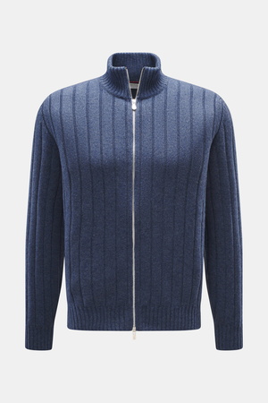 Brunello Cucinelli  - Herren - Cashmere Strickjacke graublau meliert