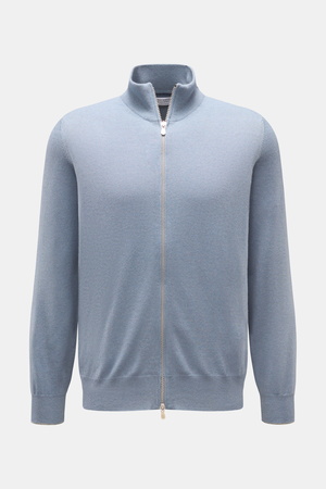Brunello Cucinelli  - Herren - Cashmere Strickjacke rauchblau