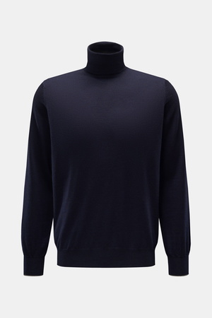 Brunello Cucinelli  - Herren - Feinstrick-Rollkragenpullover navy