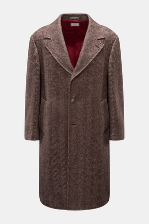 Brunello Cucinelli  - Herren - Mantel graubraun gemustert