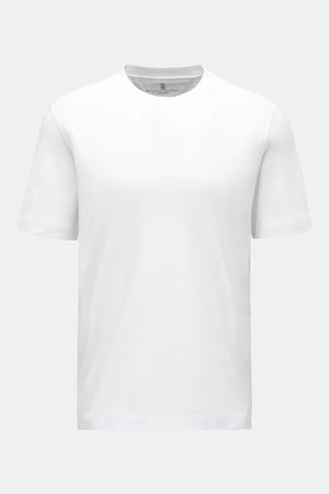 Brunello Cucinelli  - Herren - Rundhals-T-Shirt offwhite grau
