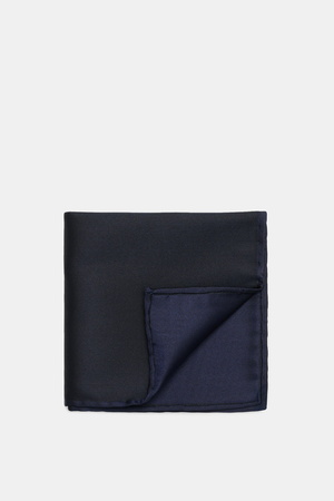 Brunello Cucinelli  - Herren - Seiden-Einstecktuch navy