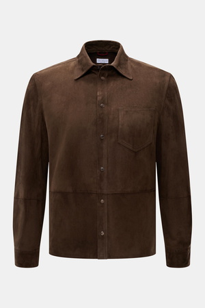 Brunello Cucinelli  - Herren - Velourslederjacke braun