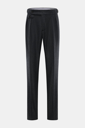 Brunello Cucinelli  - Herren - Wollhose anthrazit meliert