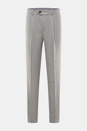 Brunello Cucinelli  - Herren - Wollhose hellgrau meliert