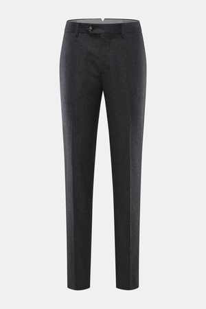 Brunello Cucinelli  - Herren - Wollhose 'Italian Fit' dunkelgrau meliert