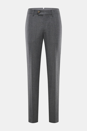 Brunello Cucinelli  - Herren - Wollhose 'Italian Fit' grau meliert