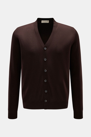 Bruno Manetti  - Herren - Cardigan dunkelbraun