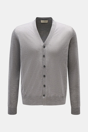 Bruno Manetti  - Herren - Cardigan grau meliert