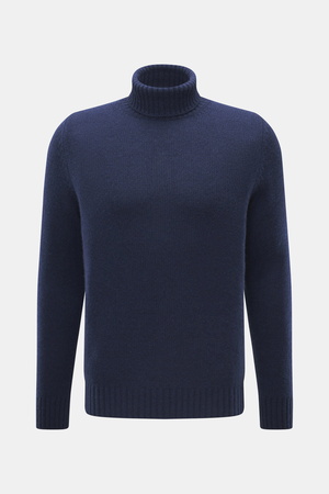 Bruno Manetti  - Herren - Cashmere Rollkragenpullover navy