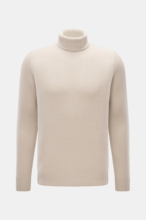 Bruno Manetti  - Herren - Cashmere Rollkragenpullover sand