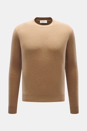 Bruno Manetti  - Herren - Cashmere Rundhalspullover beige