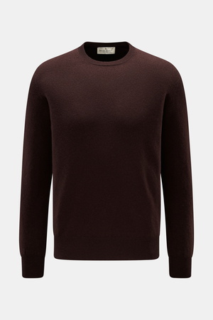 Bruno Manetti  - Herren - Cashmere Rundhalspullover dunkelbraun