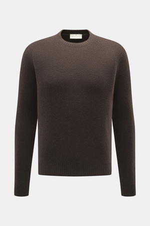 Bruno Manetti  - Herren - Cashmere Rundhalspullover dunkelbraun