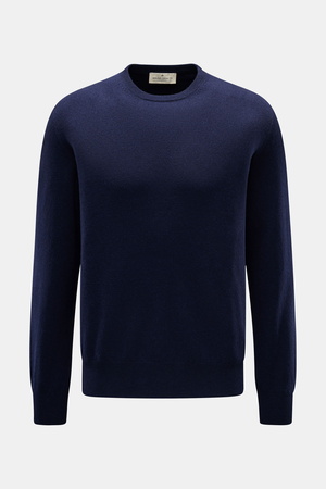 Bruno Manetti  - Herren - Cashmere Rundhalspullover navy