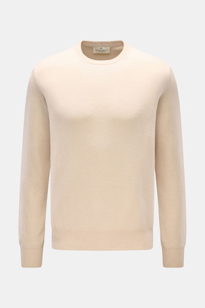 Bruno Manetti  - Herren - Cashmere Rundhalspullover sand