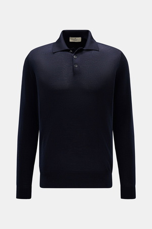 Bruno Manetti  - Herren - Strickpolo navy