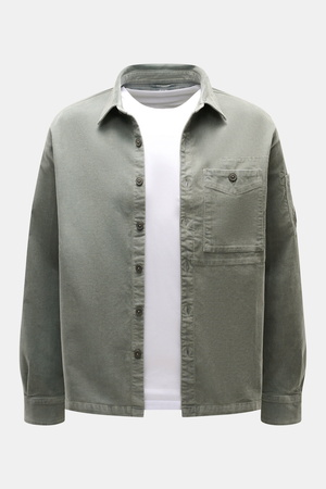 C.P. Company  - Herren - Cord-Overshirt graugrün