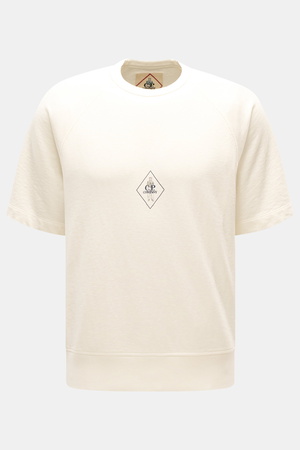 C.P. Company  - Herren - Rundhals-Kurzarm-Sweatshirt creme