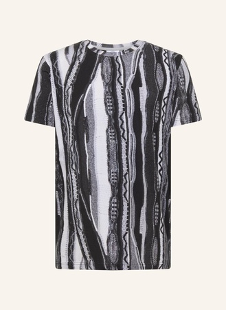 Carlo Colucci  Alloverprint T-Shirt Di Poli grau