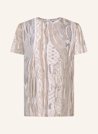 Carlo Colucci  Alloverprint T-Shirt Di Poli grau