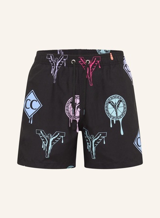 Carlo Colucci  Badeshorts Dellagiacoma schwarz