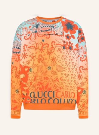 Carlo Colucci  Bandana Oversize Sweatshirt De Chirico orange beige