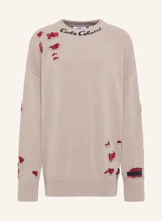 Carlo Colucci  Oversize Pullover Dellemann beige