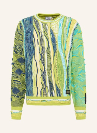Carlo Colucci  Oversize Strickpullover Delueg gruen