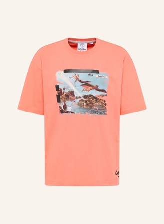 Carlo Colucci  Oversize T-Shirt "Vermächtnis Des Ikarus" Delleg orange