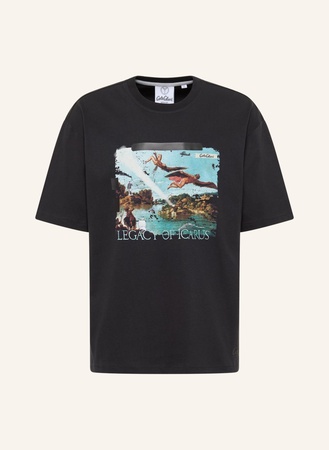 Carlo Colucci  Oversize T-Shirt "Vermächtnis Des Ikarus" Delleg schwarz